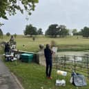 Artists at work in the beautiful grounds of Compton Verney