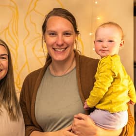 Vicky, Melissa, and Bryony (youngest of the 6 children between them)