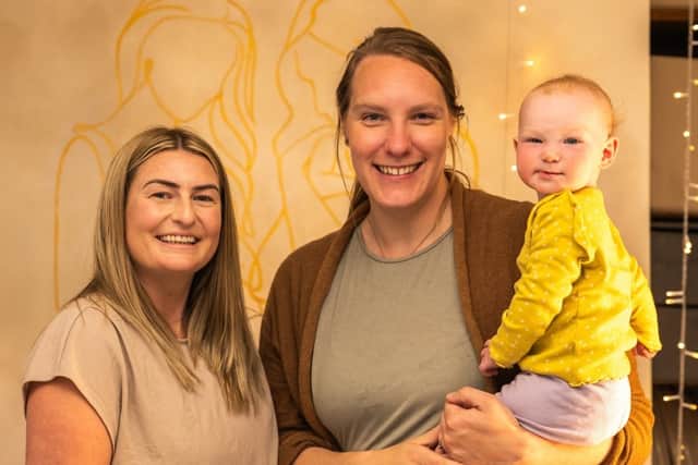 Vicky, Melissa, and Bryony (youngest of the 6 children between them)