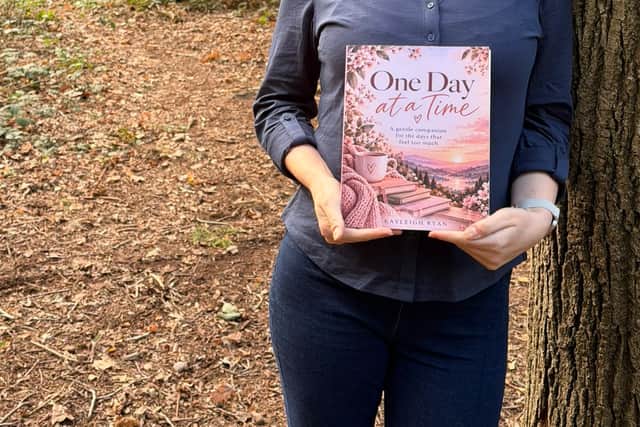 Kayleigh Ryan, a Warwickshire author of One Day at a Time, a mental health and wellbeing workbook inspired by her own lived experience.