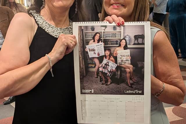 Launch event organisers - and Miss Septembers - Amanda Chalmers and Tracey McAtamney.