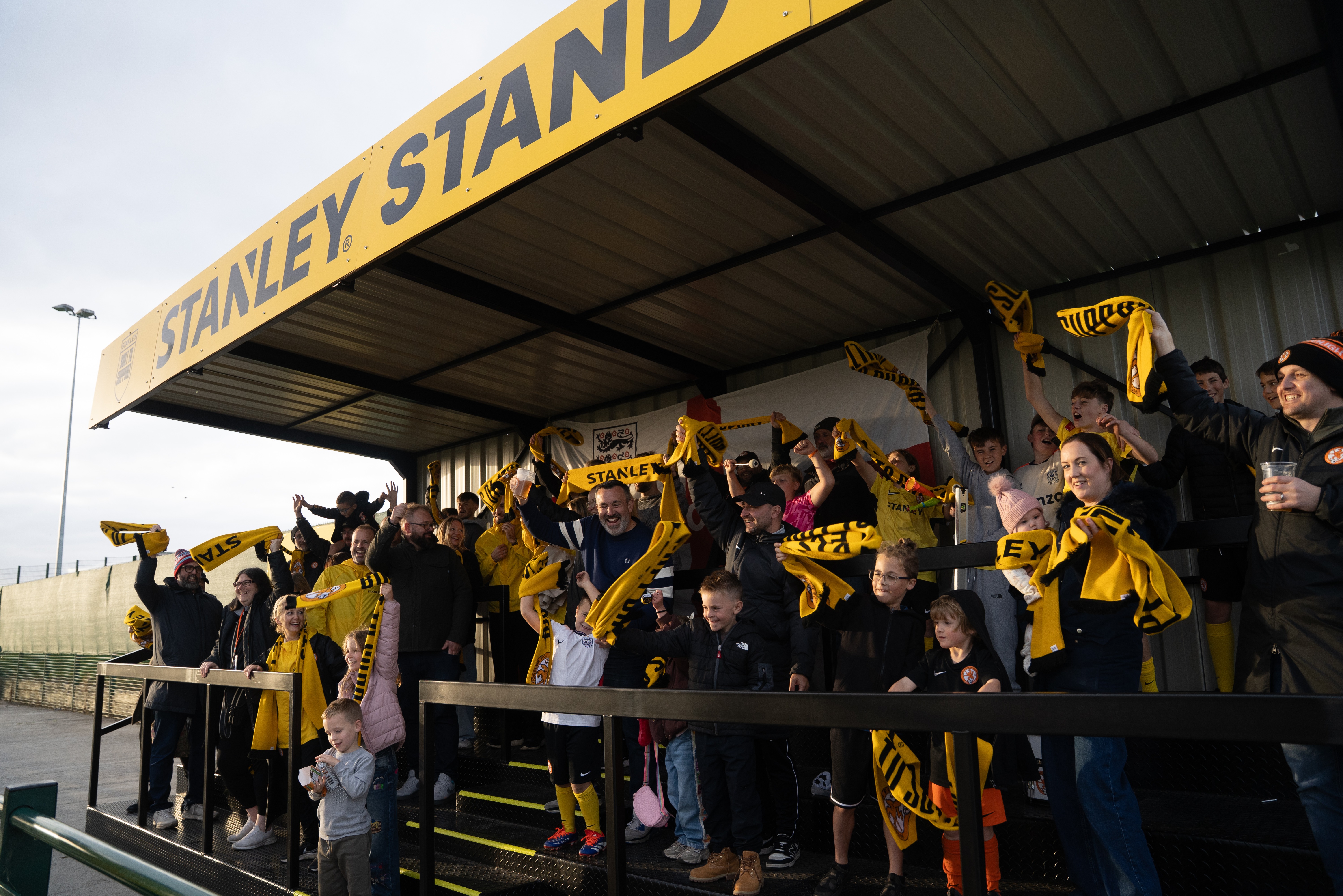 Rugby Borough FC's new STANLEY® Stand opens at fan takeover day
