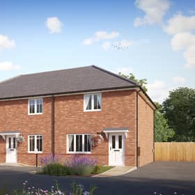 CGI of Shared Ownership homes at Kington Meadows, Bulkington.