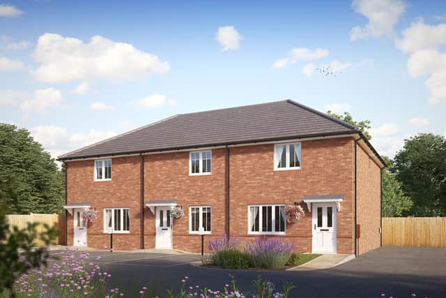 CGI of Shared Ownership homes at Kington Meadows, Bulkington.