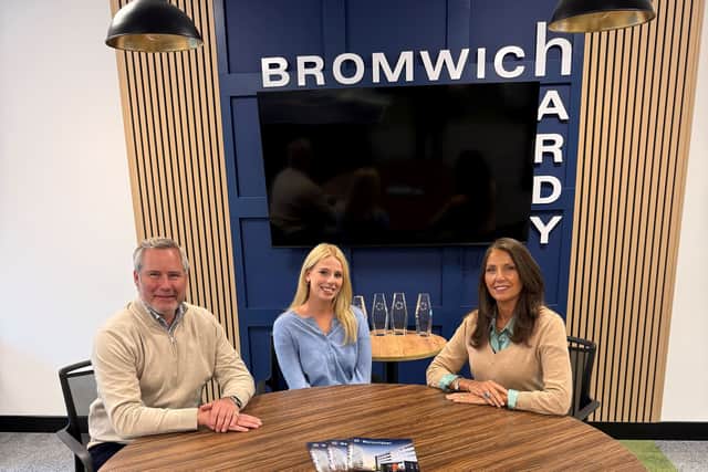 Tom Bromwich, Harriet Jackson and Dawn Cooper of Bromwich Hardy
