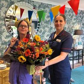 Head Housekeeper Mandy Smith with Ramona Vasilica Acting Deputy Manager Overslade House Care Home