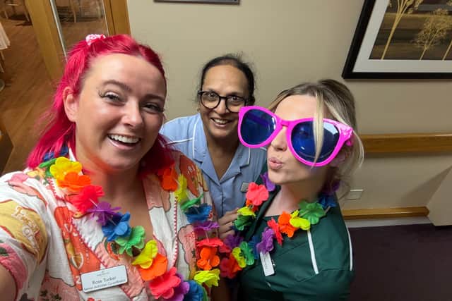 The team at Cubbington Mill care home hosted a tropical themed party and everyone was welcome