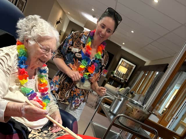 Cubbington Mill residents enjoy a fun-filled game of hook-a-duck