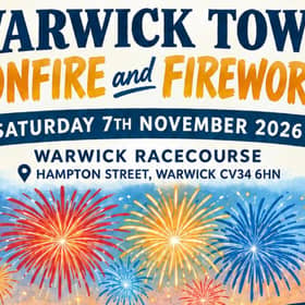 Firework show at the racecourse