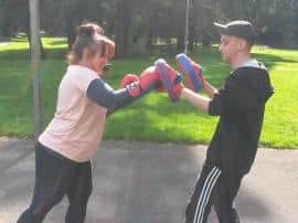 Matthew Wilkins is running free boxing lessons for people in the Packmores community in Warwick as part of his work with the Academy fo Hard Knocks.