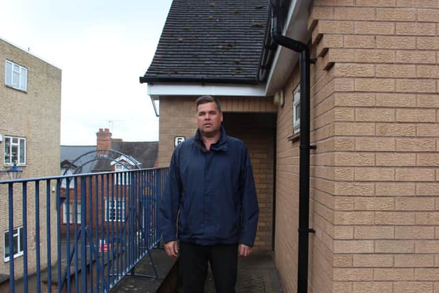 P3 coordinator Henry Webster at a rough sleeping site in Leamington