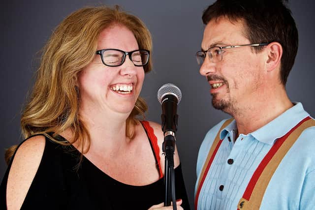 Anne Docherty  and Mark Hinds are the creative minds behind Comedy at Work.
Photos by David Fawbert Photography.