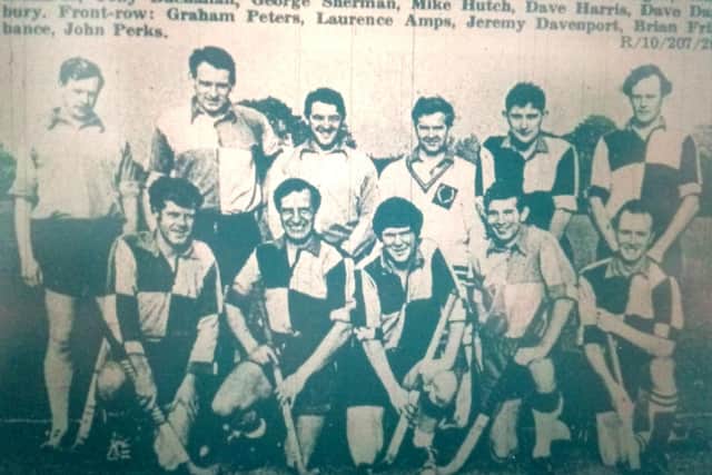 AEI (Rugby) Hockey Clubs team line up for the Advertiser photographer 50 years ago this week