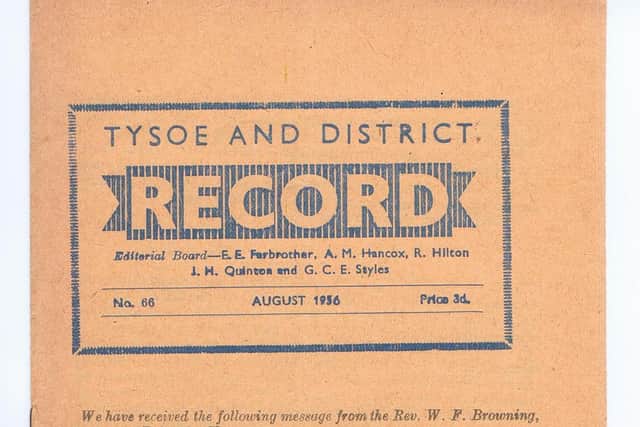 The Tysoe Record August 1956