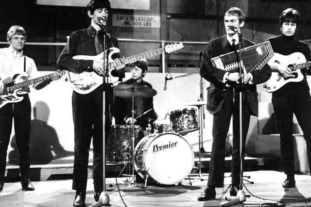 Pinkertons Assorted Colours performing in the 1960s, having started out being called The Liberators