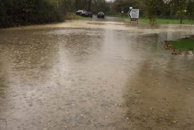 Flooding in the Kineton and Shipston area. Picture by Shipton Safter Neighbourhood (police) Team.
