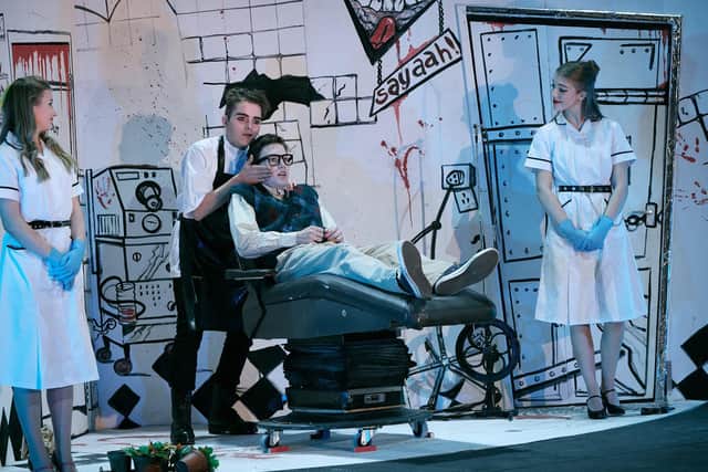 Photo from Warwick School and King's High School's recent production of Little Shop of Horrors.