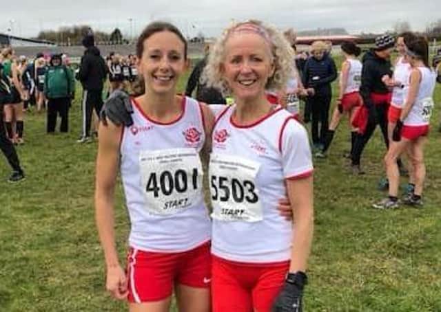 Kelly Edwards with Leamington C&AC and England team-mate Monica Williamson. Picture submitted