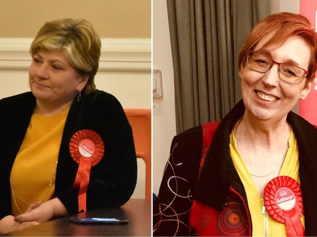 Left, Emily Thornberry and, right, Debbie Bannigan.