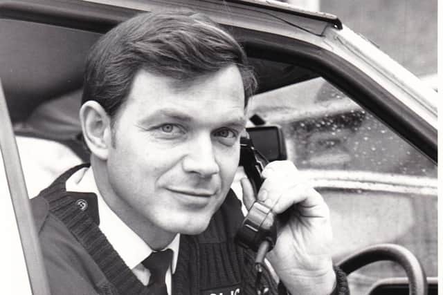Greg Saville during his days as Warwickshire policeman