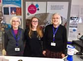 Volunteer Elsie Davies, shop manager Emma Thornett and volunteer Christine Jones at the Cancer Research UK charity shop in Kenilworth.