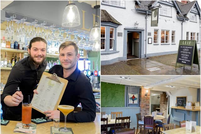 Matt Vaughan, chef at Leif, with Alex Burton, manager at Leif.