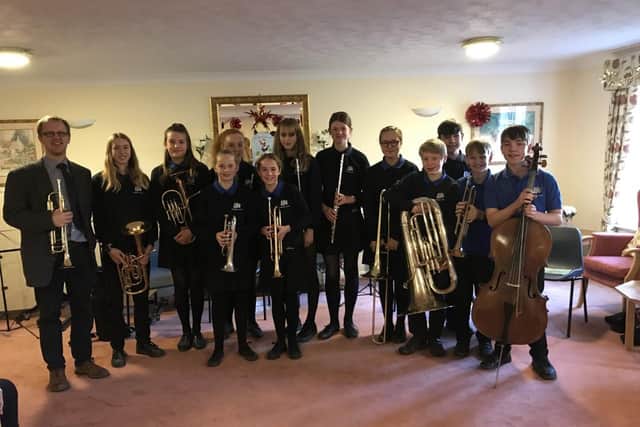 Kenilworth School musicians perform a Christmas concert for residents of Ashdene Gardens