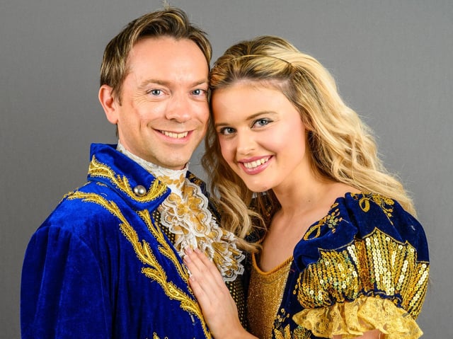 Paige Phelps and Kevin Wing play Princess Marina and Prince Frederick