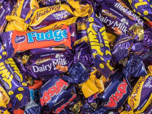 Quality Street: Milk choc block. Heroes: Dairy Milk. Celebrations: Maltesers Teasers. Roses: Cadbury Dairy Milk chunk