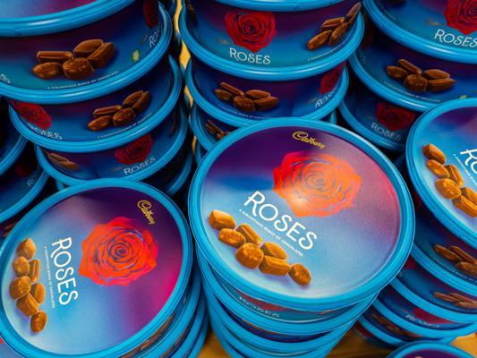 Quality Street: Toffee finger. Heroes: Wispa. Celebrations: Maltesers Teasers. Roses: Golden Barrel