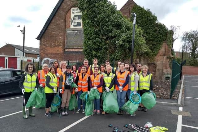 Some of the volunteers at Leam Trash Friends. Photo submitted