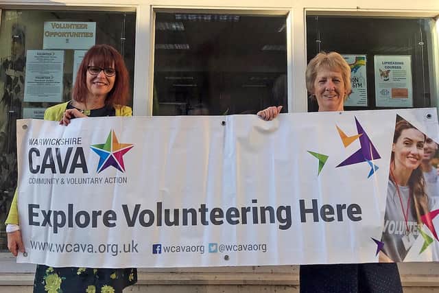 Helen Wilkinson (volunteer co-ordinator at CAVA) with and Bernie Towner (volunteer at WCAVA). Photo supplied.