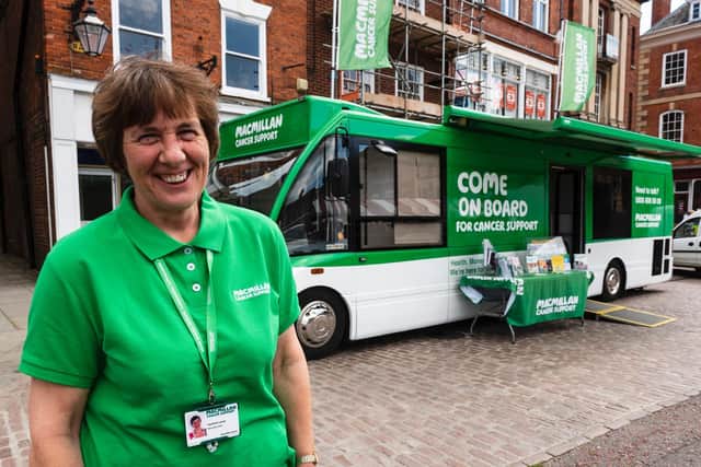 Macmillan information and support specialist Caroline Lewis.