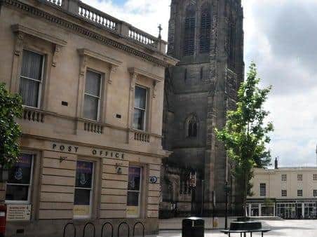 The former Post Office building on the corner of Priory Terrace in Leamington