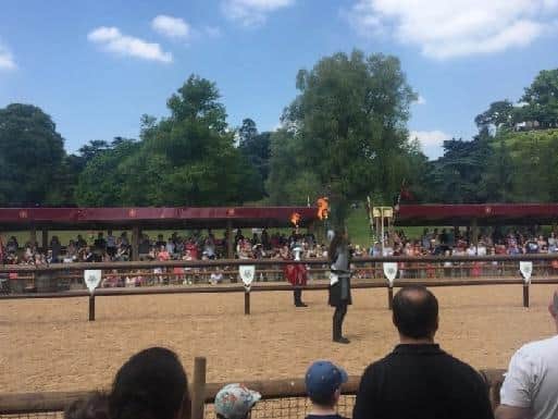 The War of the Roses show at Warwick Castle