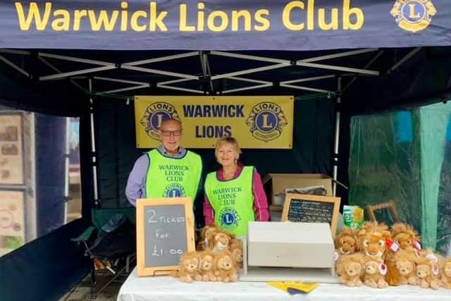 Members of the Warwick Lions Club at Warwick Folk Festival. Photo submitted.