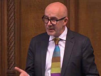 Matt Western speaking in parliament today.