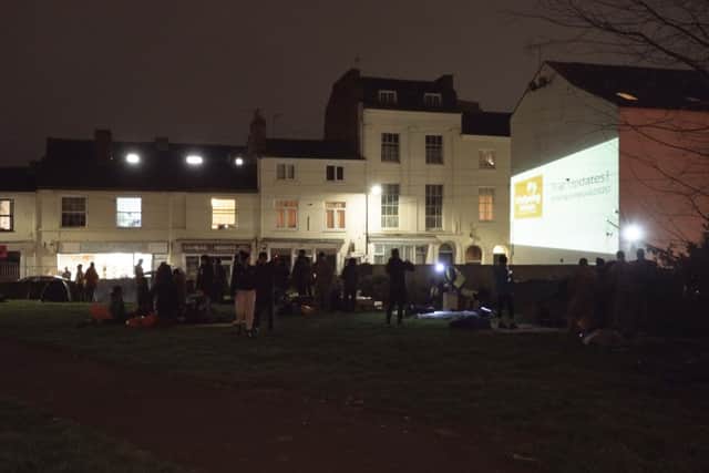 The Helping Hands Sleep Out 2020. Photo by Jay Langdell.