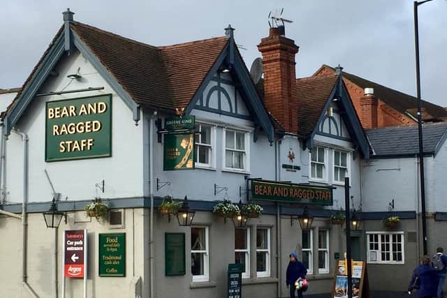 Bear and Ragged Staff pub in the town centre of Kenilworth
