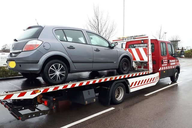 Car seized by police in connection to Leamington robbery