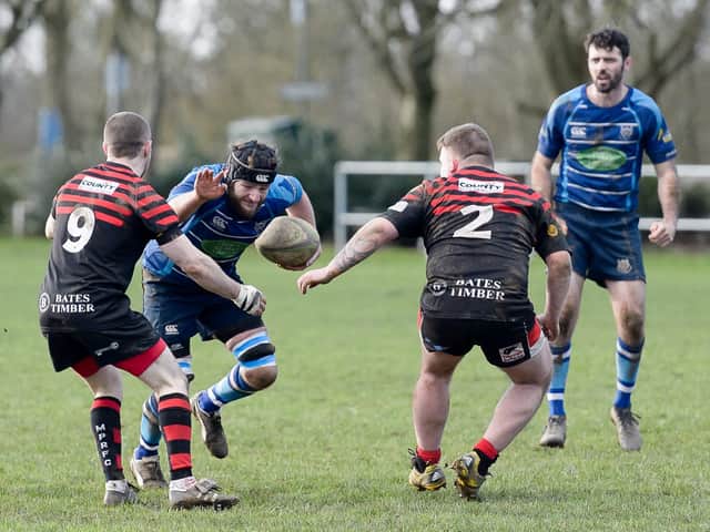 Action from Saints last home game at John Tomalin Way earlier this month when they beat Manor Park 45-7