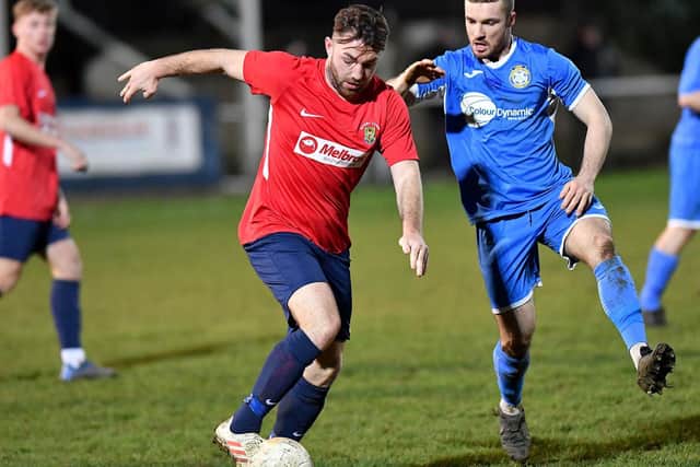 Leading scorer Ryan Seal hit the winning goal against Peterborough Northern Star earlier this season when the teams met at Butlin Road    Picture by Martin Pulley