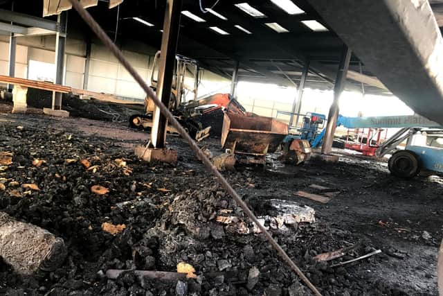 The damage caused by the fire at the new 2nd Warwick Sea Scouts HQ. Photo by 2nd Warwick Sea Scouts