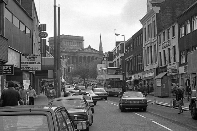 This view of Friargate, taken in 1986, will seem very peculiar to many people. With two-way traffic it doesn't look anything like this now, being largely pedestrianised and some of the shops, like C&A, having disappeared from the high street. The photo was sent in by reader Peter Reed