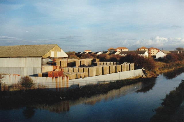 This was the scene of Cottam Hall Brickworks in Ingol, around 1986. The area is now the site of a housing estate, still in the process of being built. What lovely views they will have of the canal which sits proud at the front of the picture