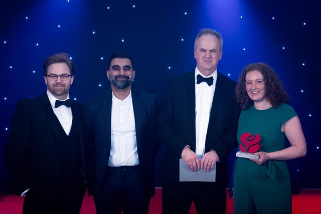 Experience of the Year Award winner Goosnargh Gin with Tex Ilyas and sponsor insight6.