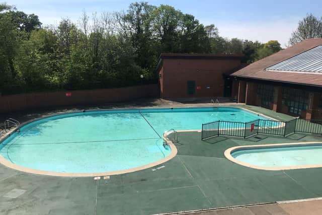 The outdoor pool at Abbey Fields in Kenilworth