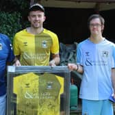 Left to right: Mick Kerry, Jordan Shipery and Andrew Allcock. 
The team at The Engine Inn said the photo was taken while adhering to social distancing. Photo submitted