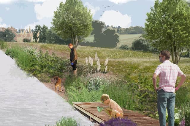 An artist's impression of Tach Brook Country Park