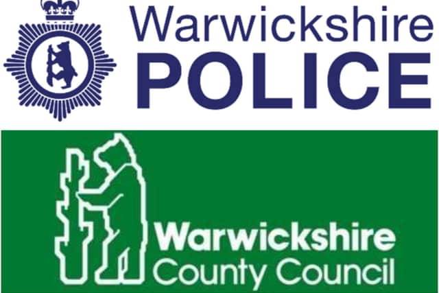 Warwickshire Police and Warwickshire County Council are asking people 'to behave responsibly' this weekend. Logos from Warwickshire Police and Warwickshire County Council